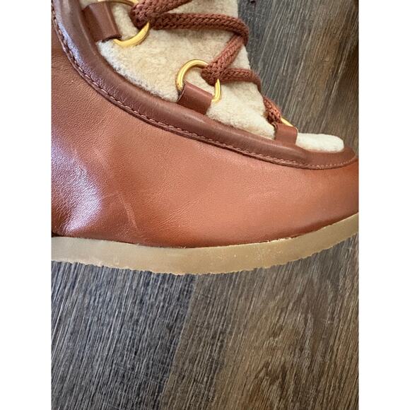 Veronica Beard Elfred Wedge Shearling Booties - Picture 6 of 15